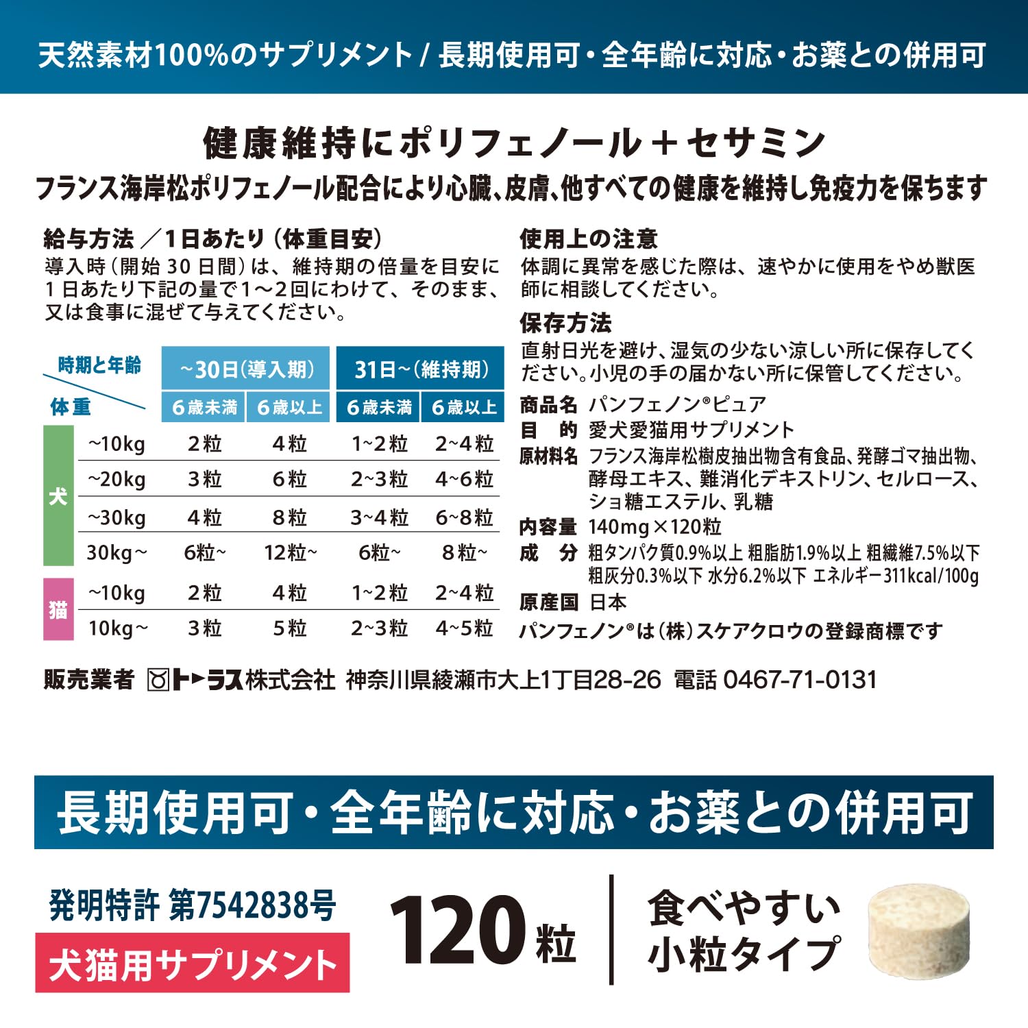 Amazon.co.jp: パンフェノンⓇ ピュア : ペット用品